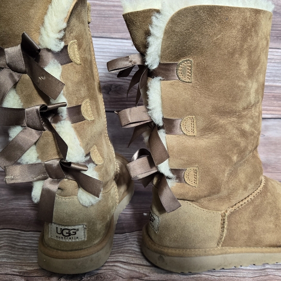 UGG Shoes - UGG Women's Brown Shearling Lace-Up Boots